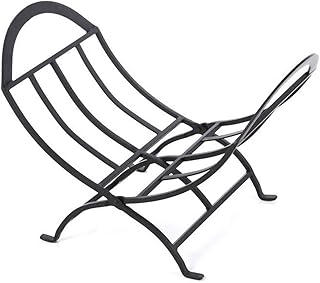 DALIZHAI777 Porte-bûches Titulaires de titulaires de Bois de Chauffe Noir Stockage Logs Heavy Duty Stacker Panier intérieur Porte-Chauffage extérieur Porte-Chauffage en Bois Porte Bûches de Cheminée