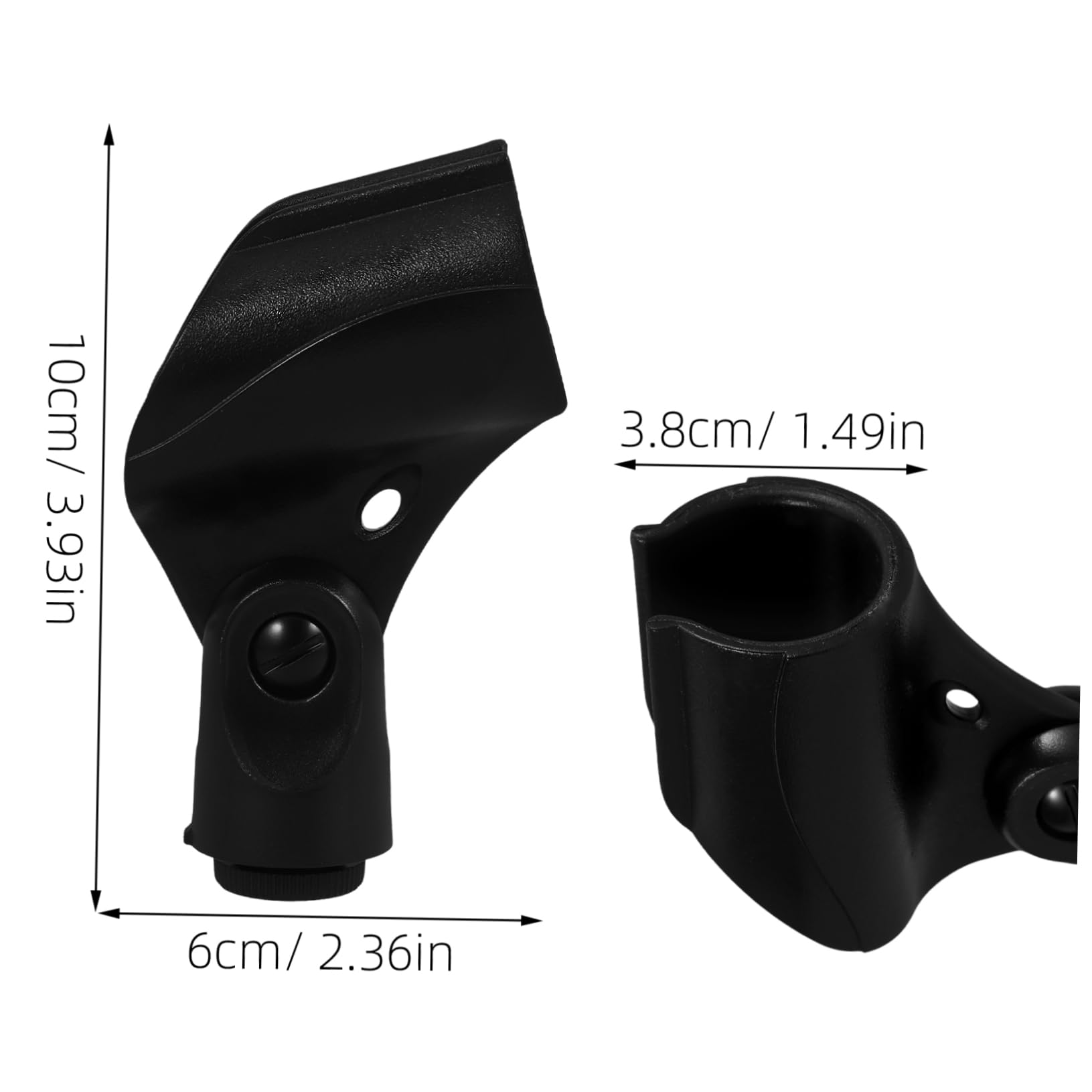 GALPADA Stable Shaped Microphone Clip Clamp for Wired Mic Mic Stand Holder for Home Ktv Stage Performances and Concerts Durable Design with Smooth Finish