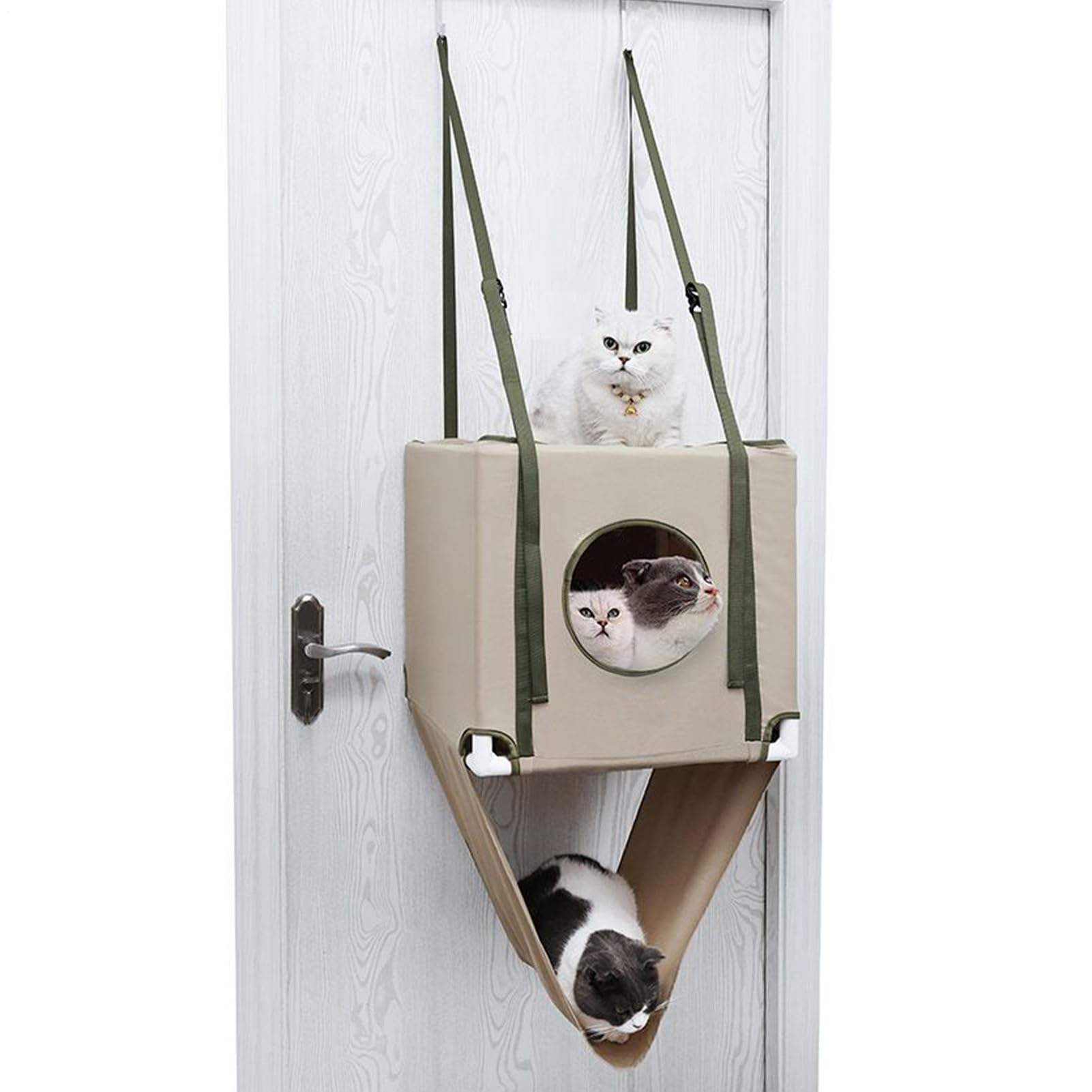 Hamac pour chat pour dormir et escalade lit suspendu intérieur ajustable