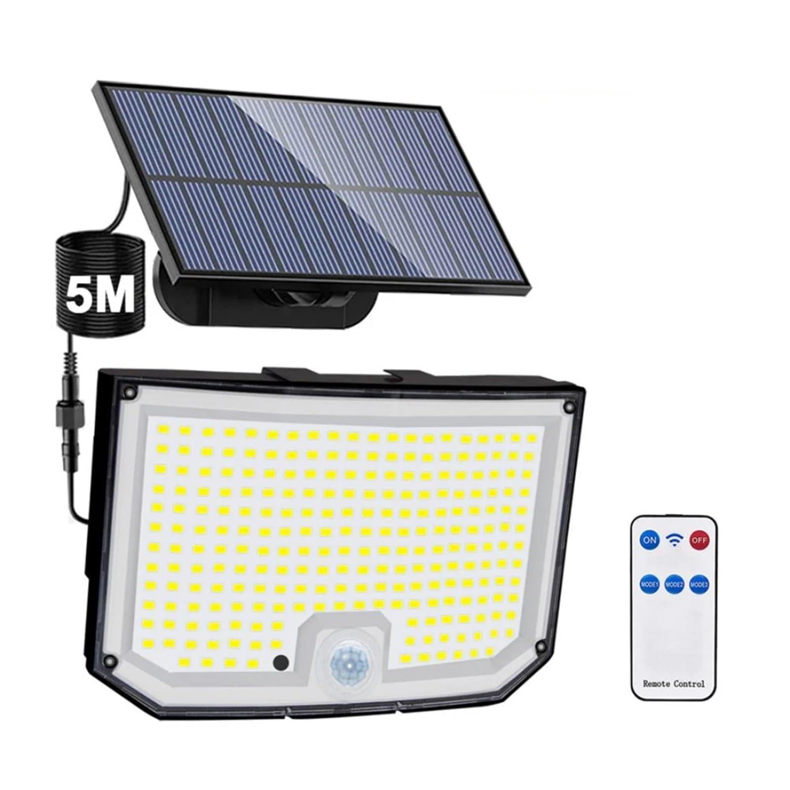 Solar Lights Outdoor 366/400/318 LED Motion Sensor Security Lights IP65 Waterproof Solar Powered Flood Lights for Yard(238LED 1PC)
