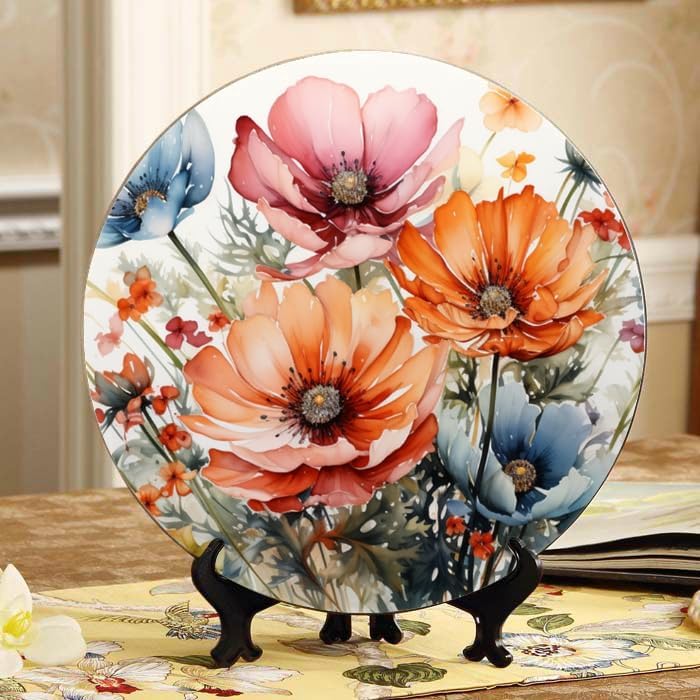 Dancer in Motion 10-inch Ceramic Plate for Wall Display or Tabletop, with Stand & Hook DP-169023494