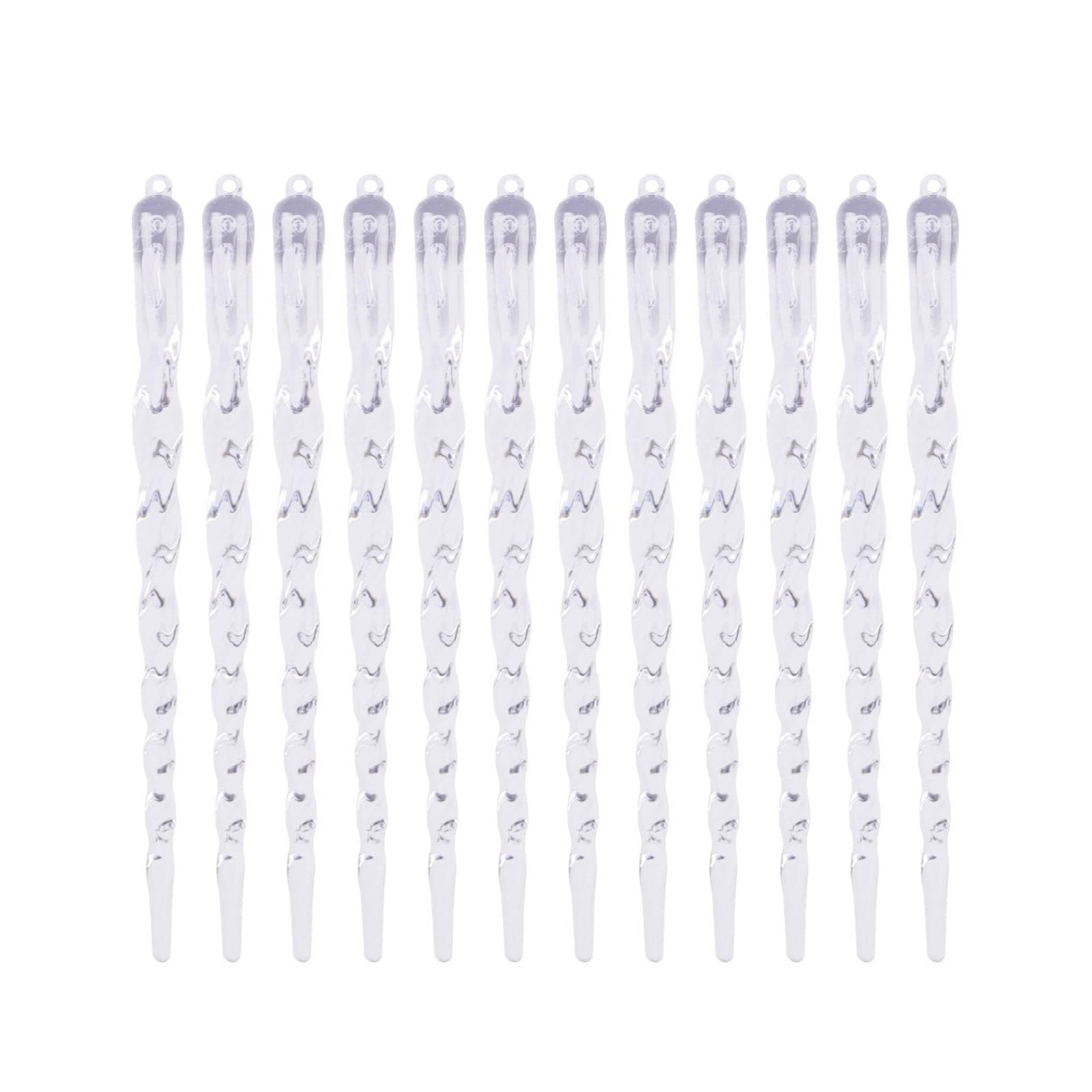 PANGBOER 12PCS Ice Pillar Pendant Christmas Tree Ornament Hanging Decorations Christmas Hanging Pendant Festival Decoration Tree Ornament
