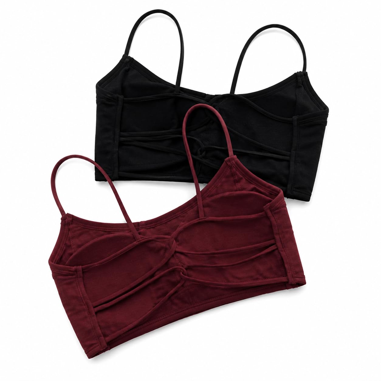 Women's Non-Padded Wire-Free Sports Bra Full Coverage, Pack of 2-picture-34