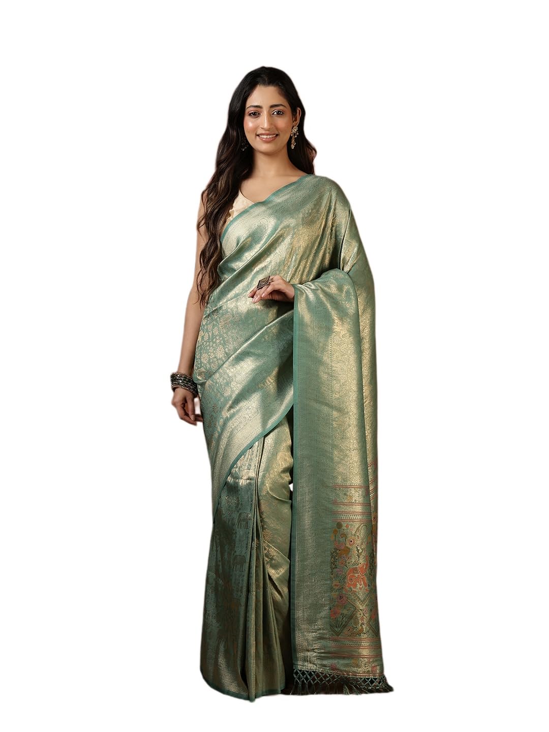 Art Silk Saree with Blouse Piece | Elegant Traditional Designer Saree for Women | Party & Ocassion Wear-image-49