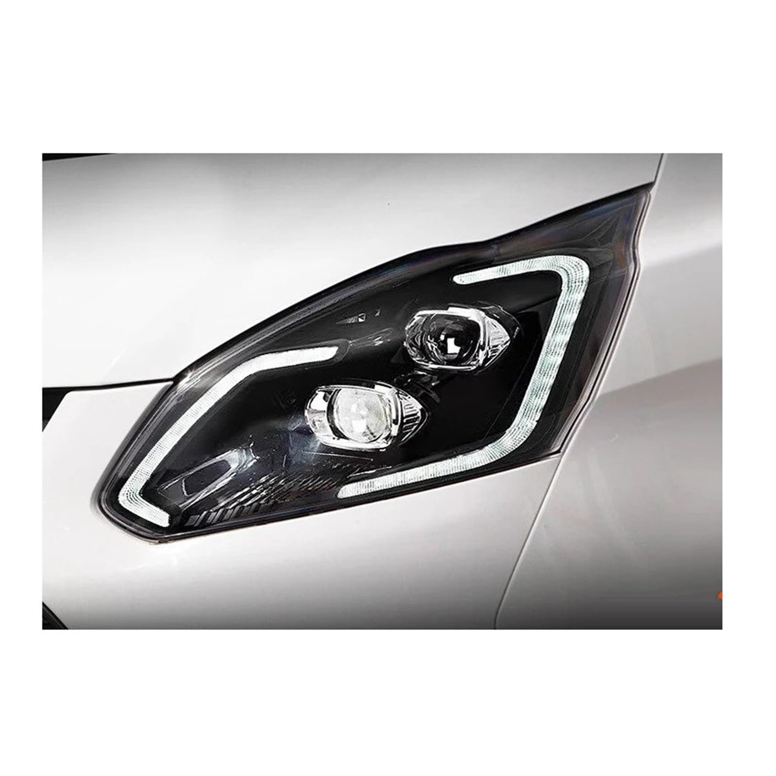 Gruppo Faro per Transit 2016-2022 Lampade per Auto Luci Anteriori Indicatori di direzione DRL Faro HID Proiettore Lente Refit Auto