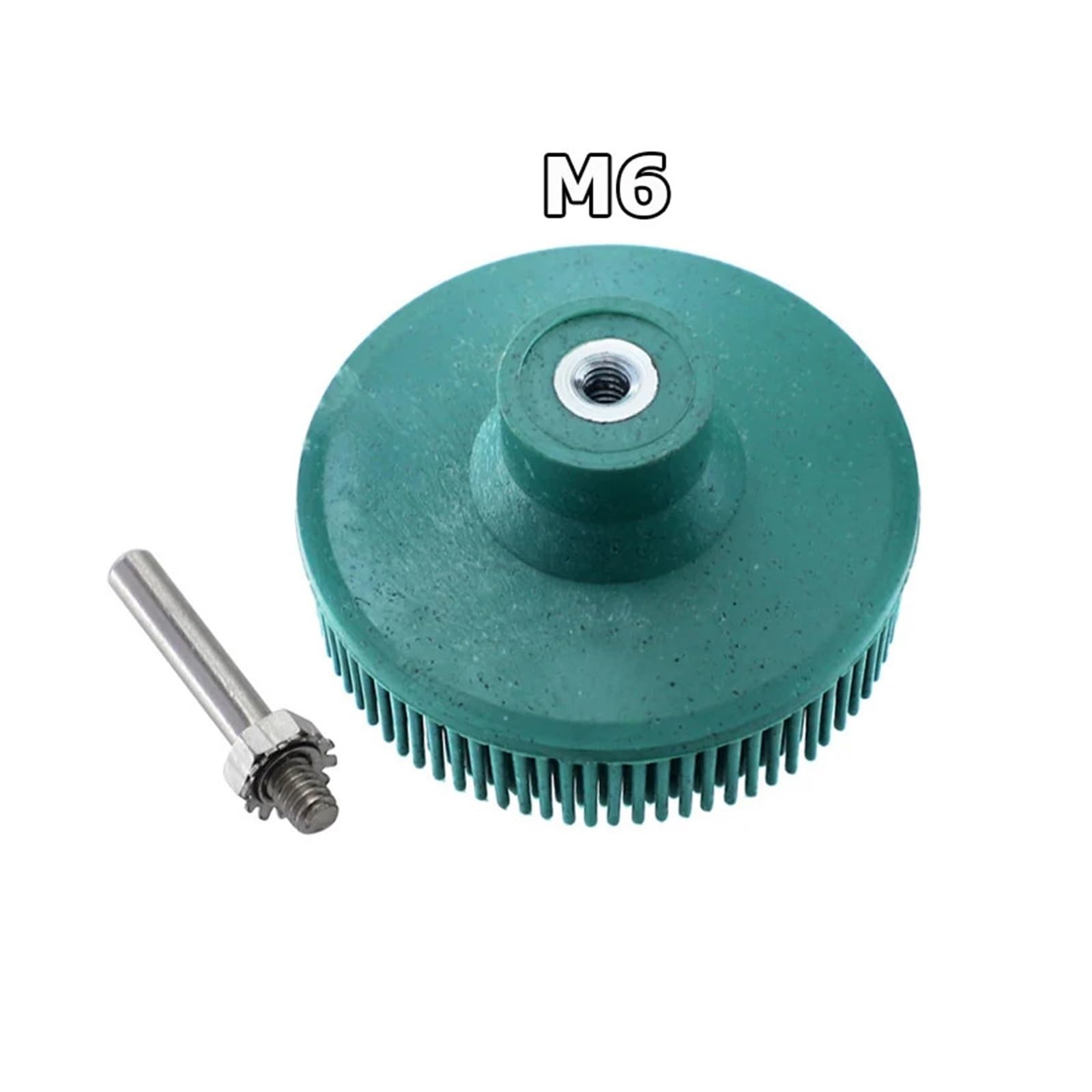 Tarcza gumowa, Tarcza szczotki ściernej Gumowe włosie Wielokolorowe 50/75 mm Do gratowania wiertła Usuwanie rdzy(3 inch P50)