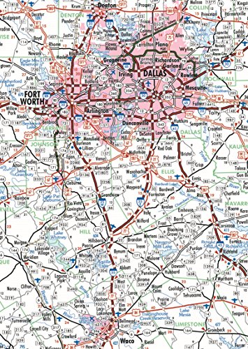 Texas Executive Wall Map - Paper 42W X 39H #TOP3