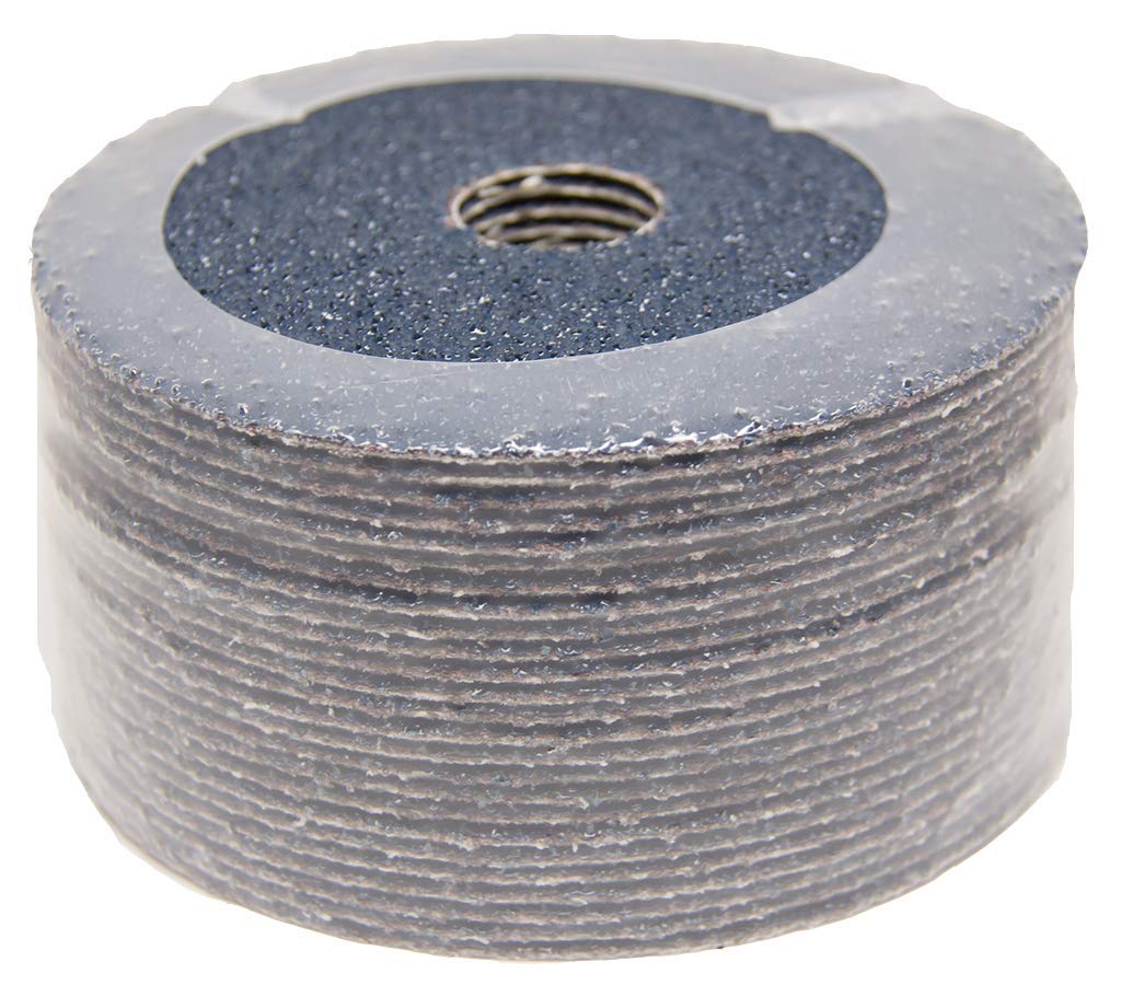 Benchmark Abrasives 4 1/2 Inch Sanding Discs Zirconia Resin Fiber Grinding Disc for Grinding, Stripping on Wood, Fiberglass, Metal, 7/8" Arbor Angle Grinder Sanding Disc, 25 Pack - 36 Grit