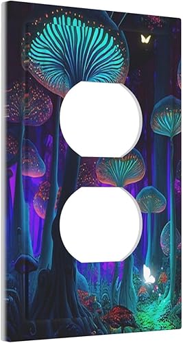 Miniatura 164 de Placa Cubierta de Interruptor de Luz de Palanca Individual con Diseño de Flor Botánica en Tablero de Madera Rústico Estilo Granja - Placa de Pared