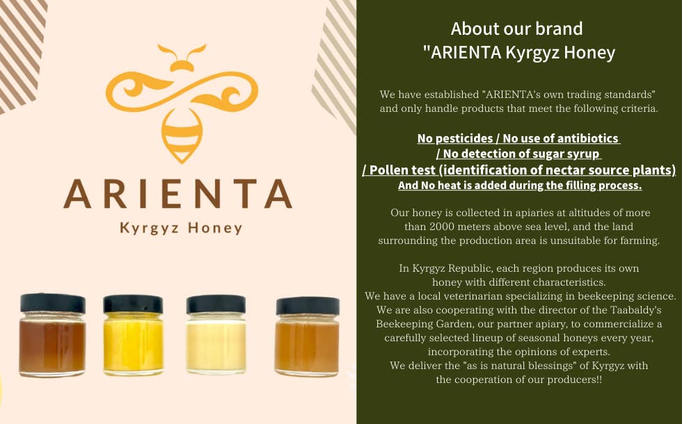 Miniatura 9 de Miel roja - Miel polifloral de alta montaña "Toktogul" 1.1lbs