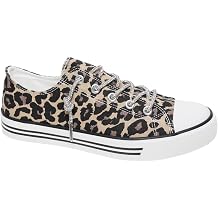 OUTWOODS Womens Logan 8 Canvas Low Top Sneaker with Sparkle Laces