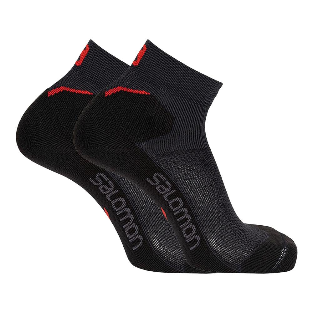 Salomon Men's Multicoloured Chaussettes Noires Homme Speedcross Ankle Socks, 36-38 For 36-38