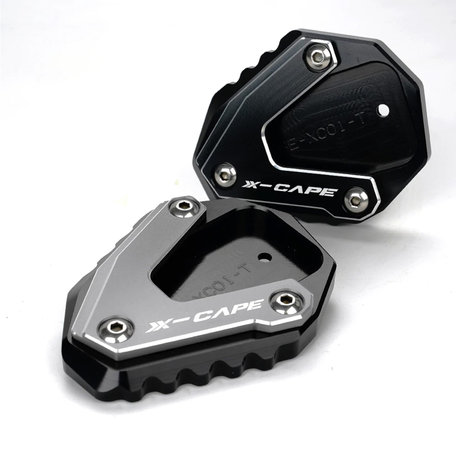 Per Moto Morini XCape X Cape X-Cape 650 650X 2022 2023 Moto Alluminio Supporto Cavalletto Laterale Extension Piastra Accessori (Grigio)