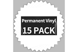 Celebrate Creativity with 15-Sheet White Vinyl Set: Elevate Your Crafting Journey
