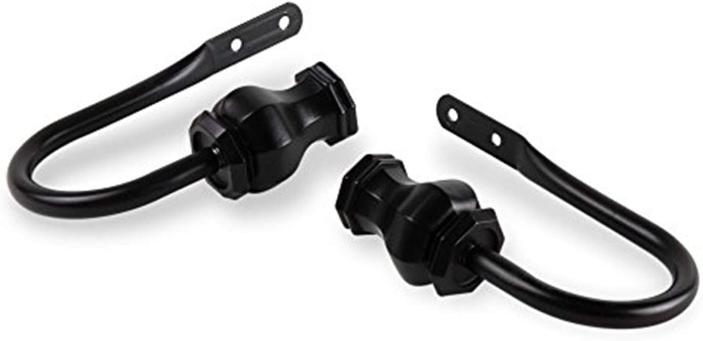 Rod Desyne Home Decorative Emelia Curtain Holdback Pair - Black