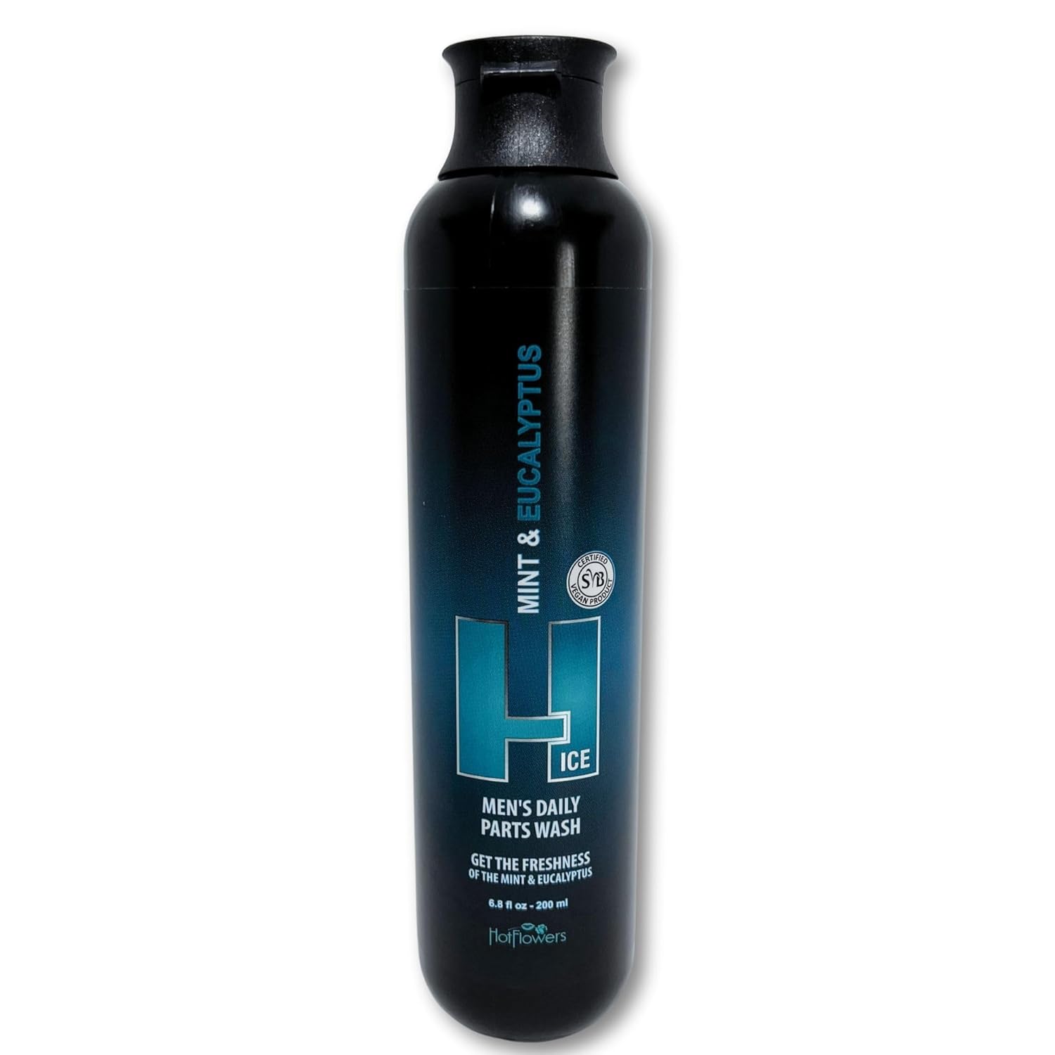 HOT FLOWERS Mint and Eucalyptus Men’s Daily Intimate Wash for Essentials Body Health, 4.4 oz. each (3)