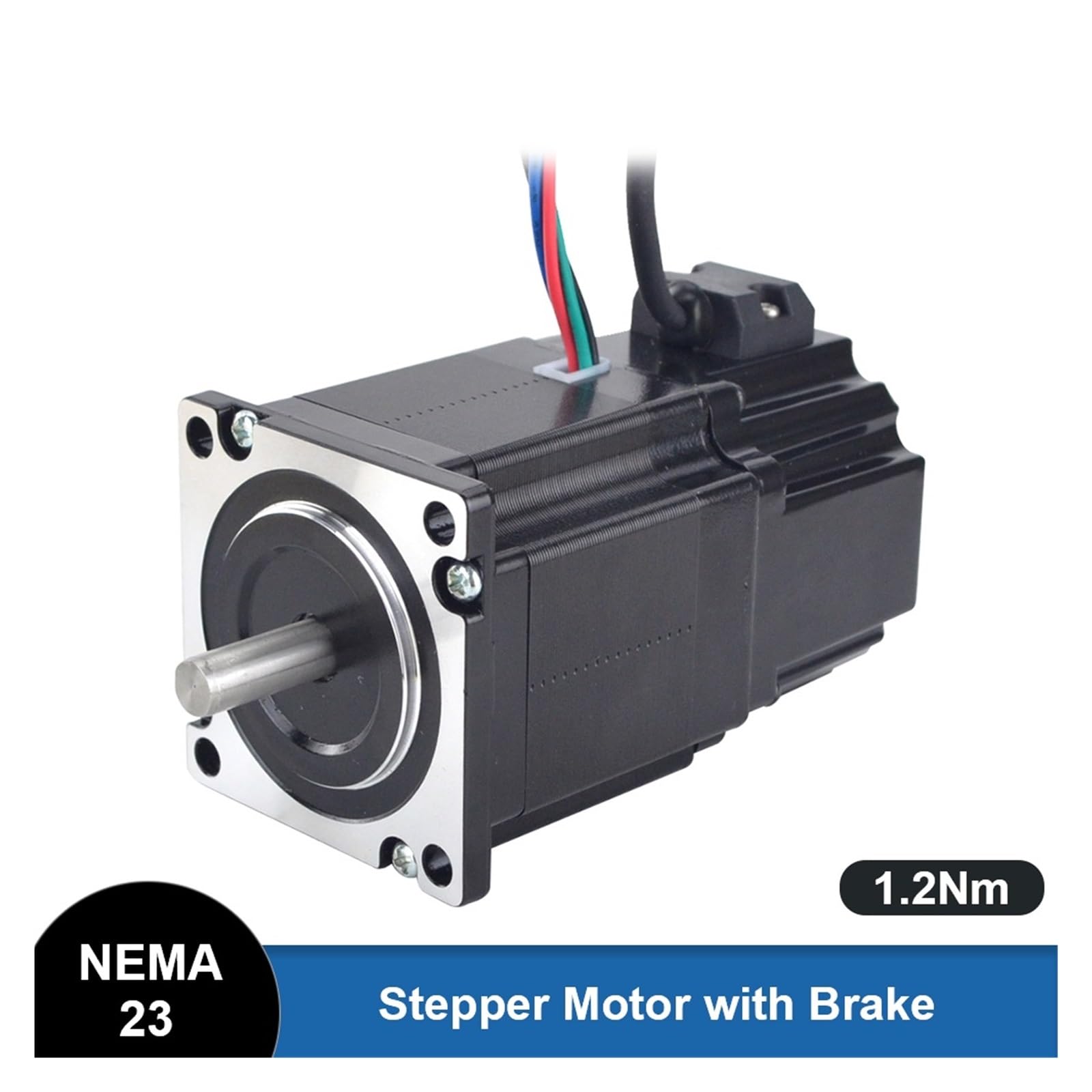 Nema 23 stepper motor 1.2Nm 4.0A 2-phase motor with brake shaft 8mm suitable for CNC
