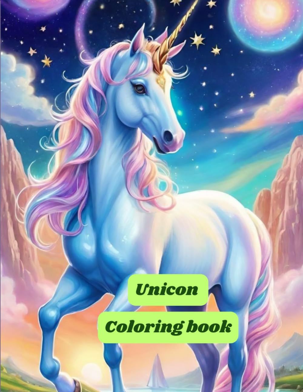 Unicon coloring Book: Unicon coloring Book