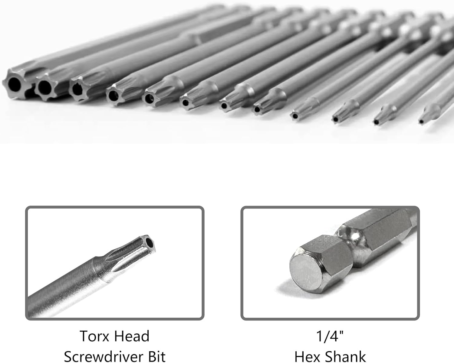 11-Piece Magnetic Torx Bit Set, 3-Inch Security Torx Bit Set, S2 Steel Star Screwdriver Kit for Shark Vacuum