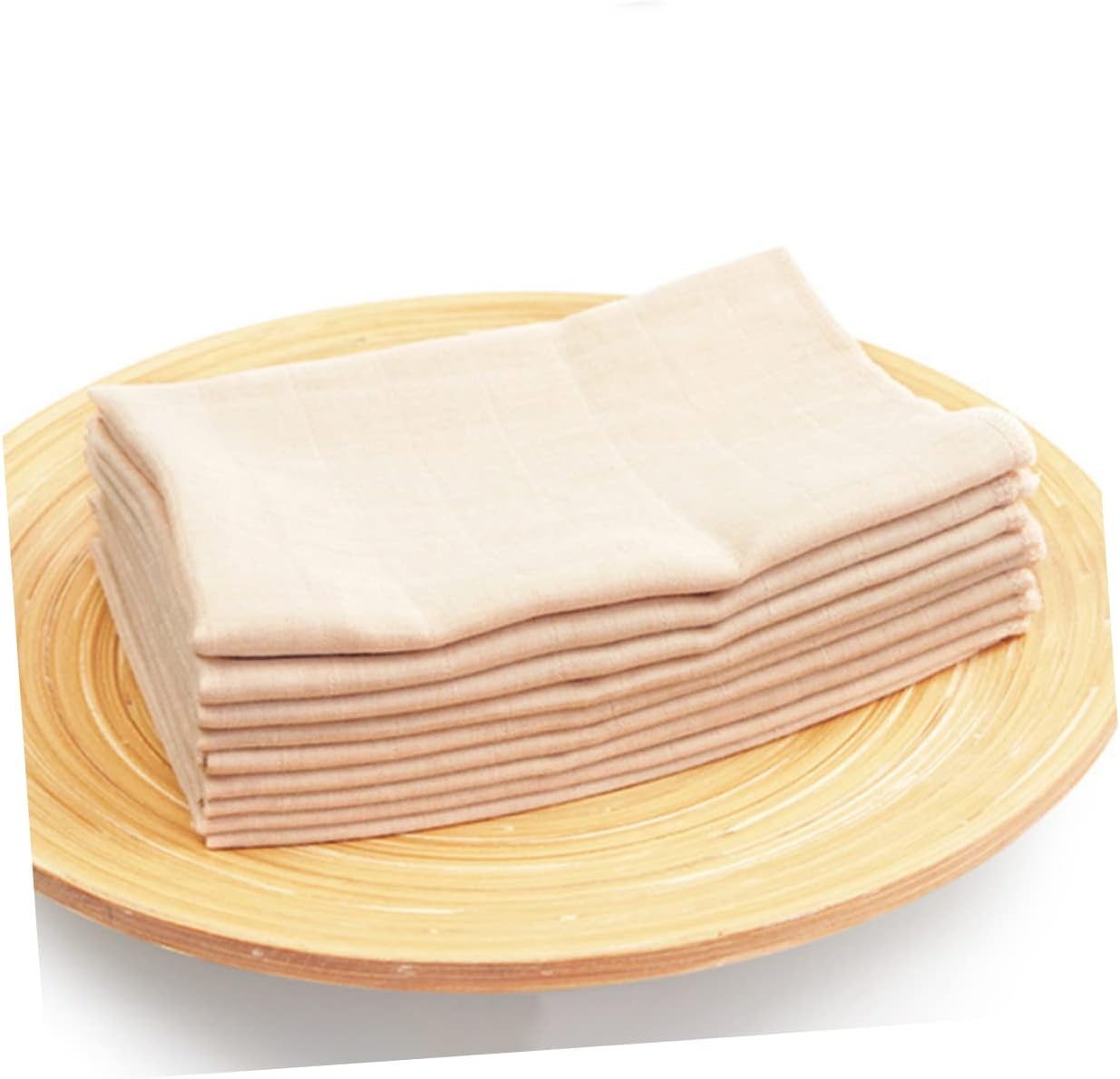 Toddmomy 8pcs Double-Layer Cotton Handkerchiefs Soft Absorbent Saliva Towels for Newborns for Spit-up and Drooling Gentle Delicate Skin for Daily Use