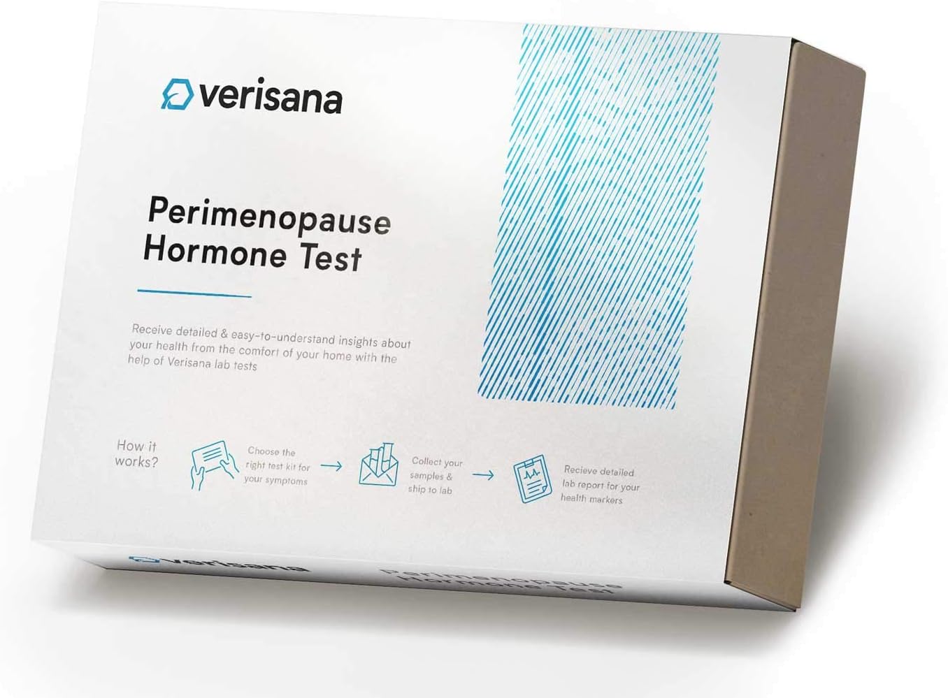 Perimenopause Test – at-Home Testing Kit for Women – Measure Estradiol, LH & FSH Levels – Analysis by CLIA-Certified Lab – Verisana