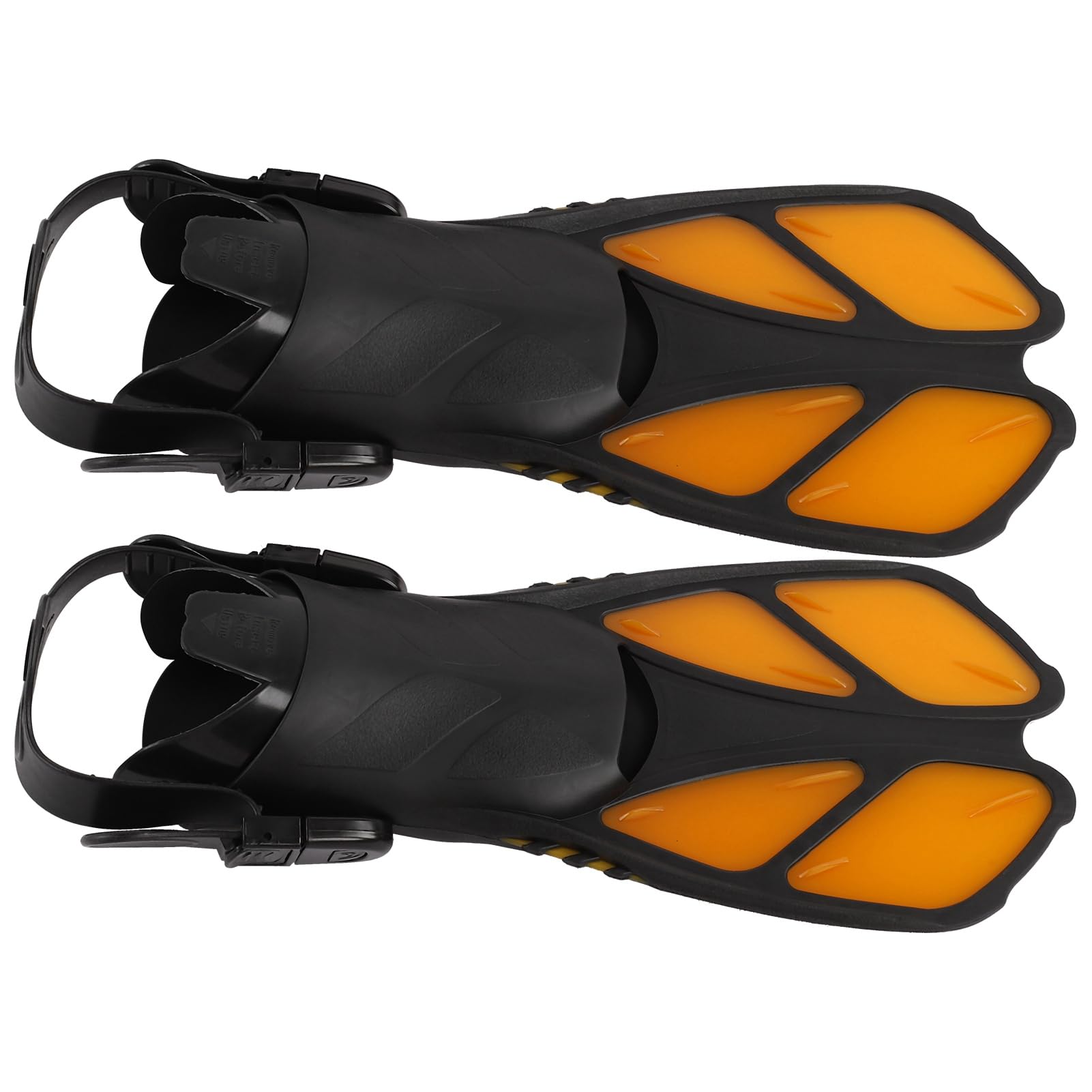 Pinne da snorkeling regolabili Morbide TPR Pinne da immersione lunghe Nuoto Arancione