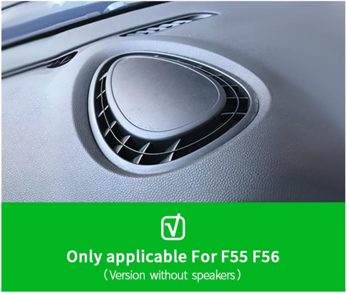 Car Air Outlet Vent Cover Shell Exterior Decorative Trim Sticker Compatible with MINI Cooper F Series F55 Hardtop F56 Hatchback 2014+ (Gray Jack)