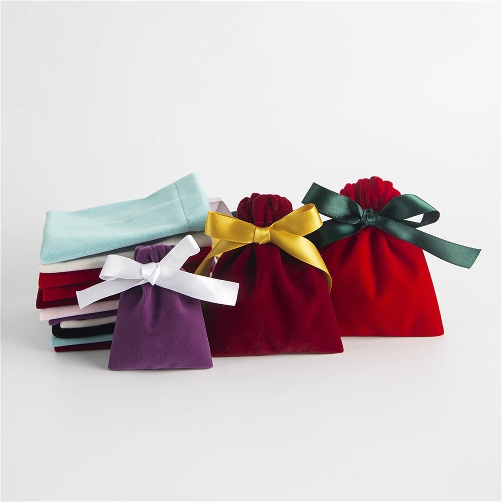 50 stücke Samt Taschen Geschenk Display Lagerung Hochzeit Reise Candy Kordelzug Staub Beutel Für Verpacken