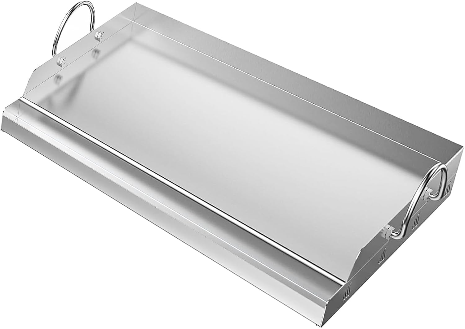 Universal Grill Griddles Pan Stainless Steel Rectangular Solid Griddle 23" x 16" Griddle Plate for Gas BBQ Grills, Grill-top Griddle for Charcoal, Gas and Electric Grill Large Flat Griddle Top Plate
