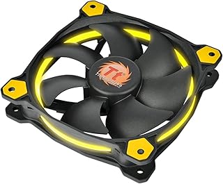 Thermaltake Riing 14 LED - Ventilador de 140 mm, Color Amarillo
