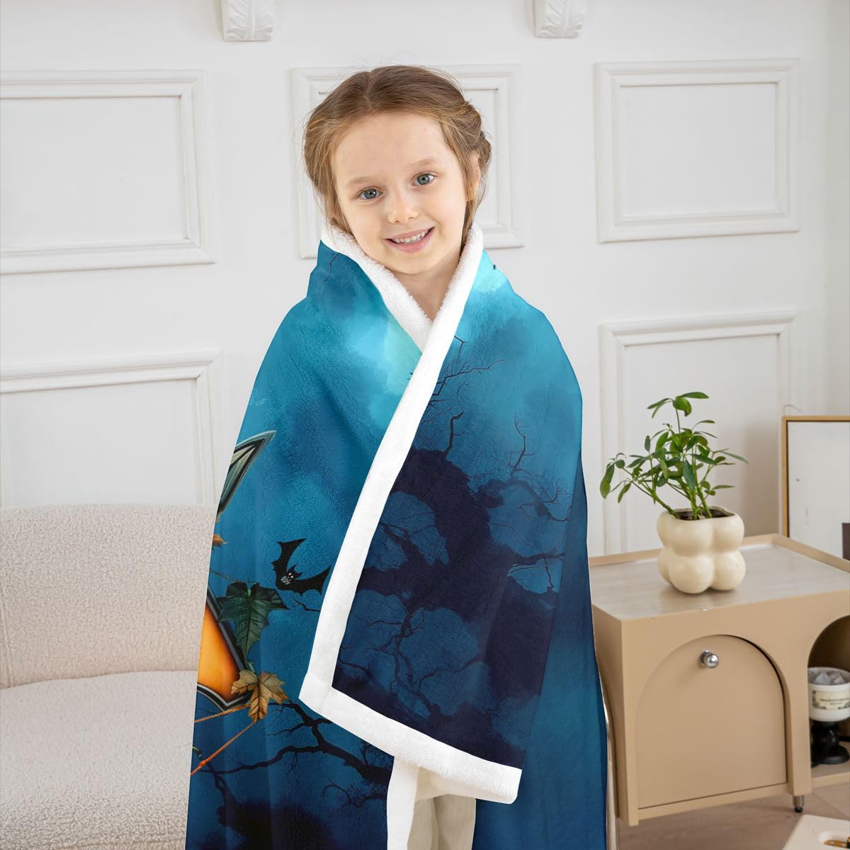 Homewish Couverture Canapé 229x229cm Lettre U Halloween