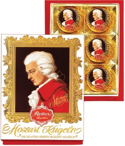 Reber Mozart Kugel Small Portrait (6 Pc)