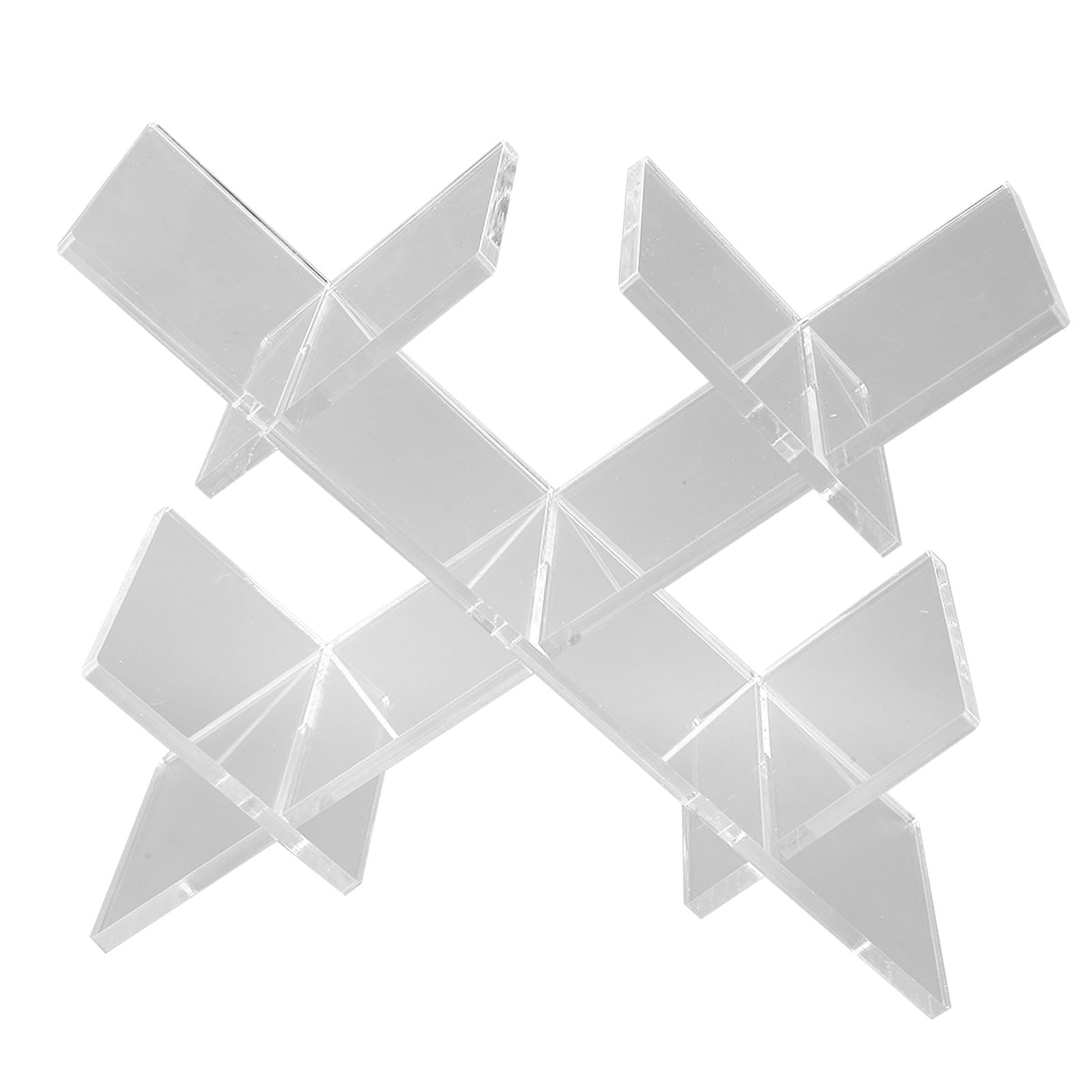 Transparent Wine Rack Stylish Acrylic Tabletop Wine Storage for