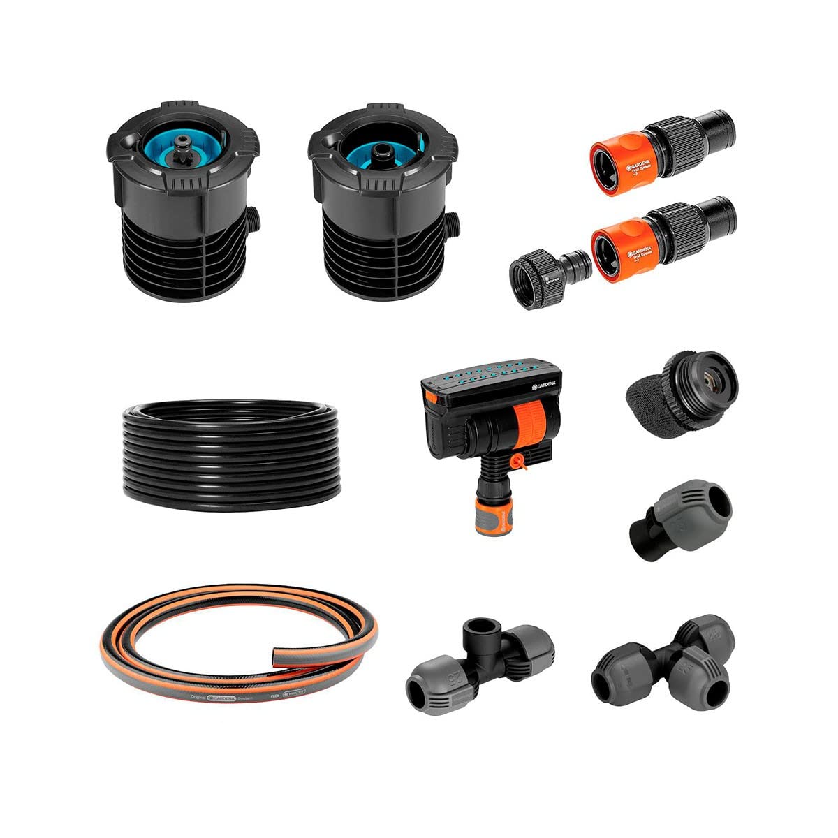 Gardena Pipeline kit arrosage oscillant avec buse rétractable et raccord