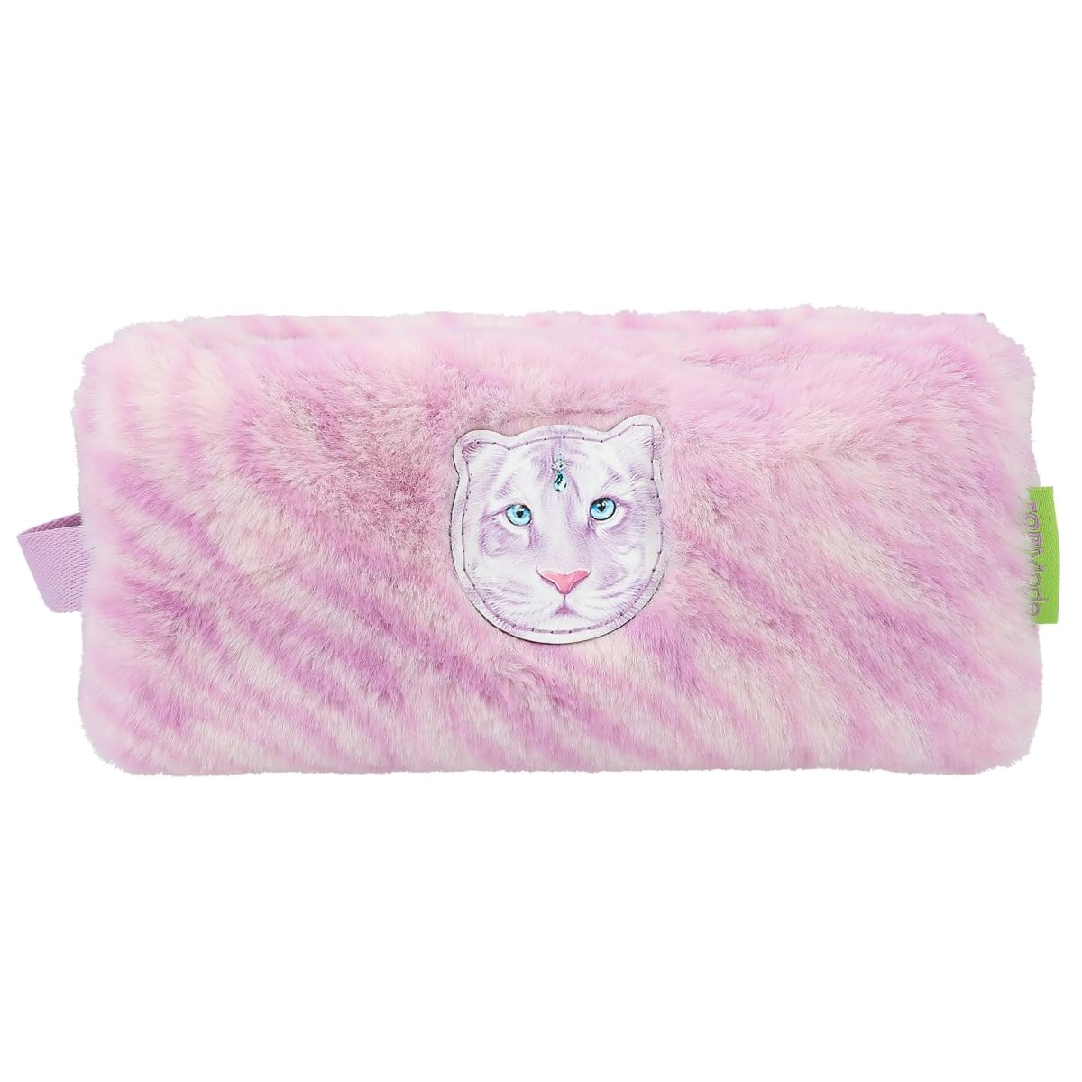 Depesche 12500 TOPModel Fantasy Tiger-Neceser de Piel de Peluche con Cremallera