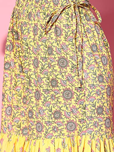 Image of ishin Women's Cotton Kurta With Sharara & Dupatta