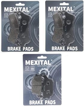 Motorbike Brake Pads Front and Rear for CB600 FA Hornet ABS 07-13 CBF600 SA8/SA9/SAA ABS 08-12 CBR 600 FA ABS 11-13 XL 700 VA Transalp/3 piston front caliper/ABS 08-11