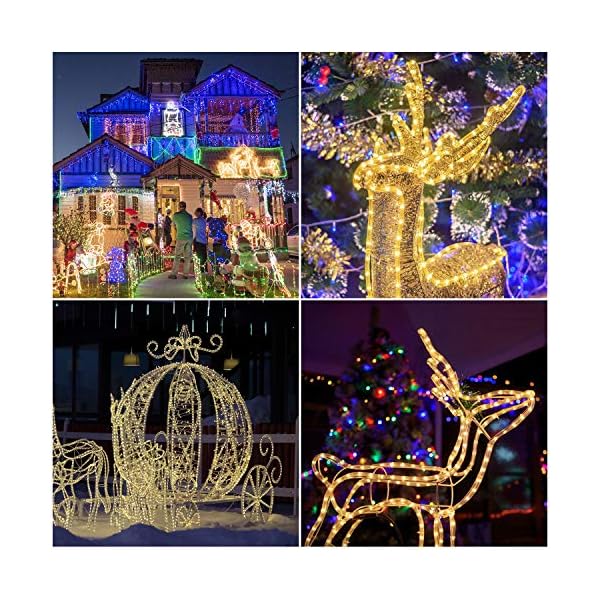 Forever Speed 6 Meter LED Lichterschlauch Außen, 216 LEDs Wasserfest LED Schlauch für Auße, Dekoration Beleuchtung LED… – Bild 4