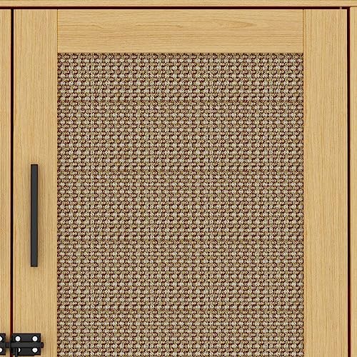 Lovinouse Cat Litter Box Enclosure 2Pcs, Hidden Cat Washroom Furniture with Sisal Covered Doors, 2 Layer Wooden Cat Cabinet with Adjustable Shelf, Side Table TV Stand for Living Room - Thumbnail 6