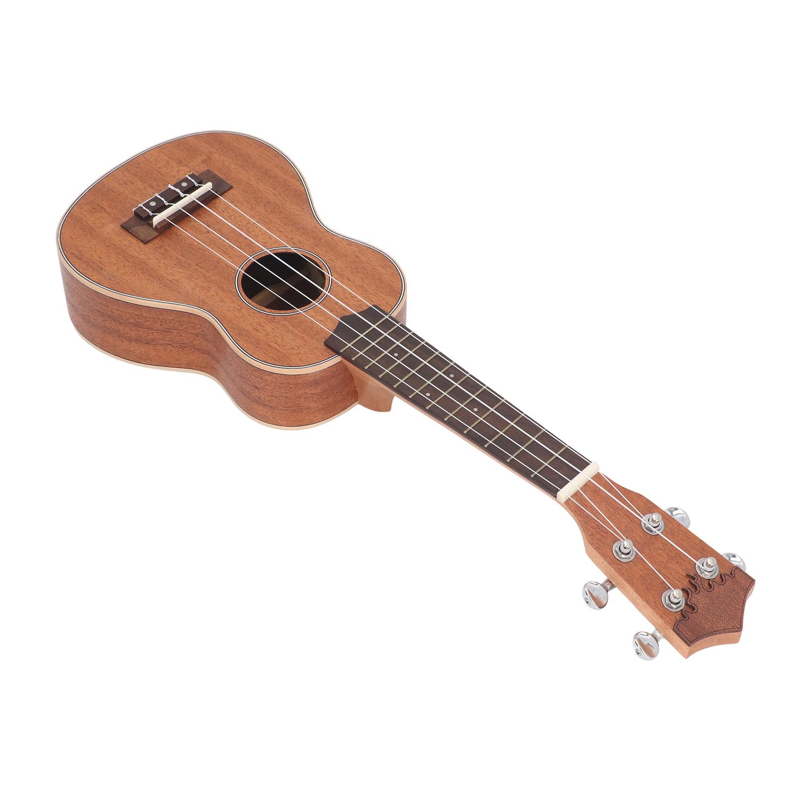 21 Zoll Ukulele aus Holz, Tragbare Akustikgitarre mit 4 Saiten für Anfänger und Profis, Ideal für Reisen Camping und Üben zu Hause, Kompakt und Leicht zu Tragen, Warm Resonanter Klang