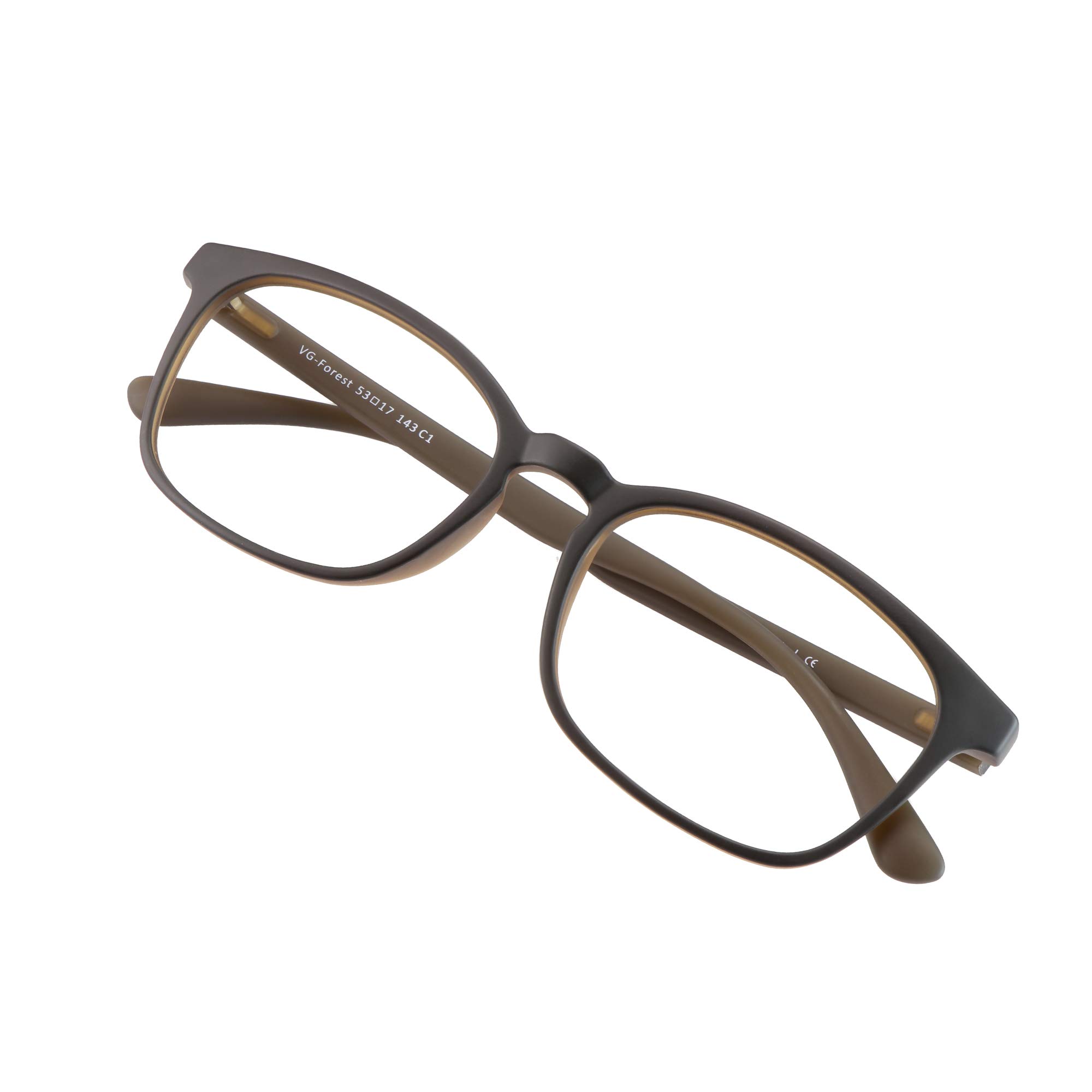 VisionGlobal Blue Light Blocking Glasses for Women/Men, Stylish Square Frame, Anti Eyestrain