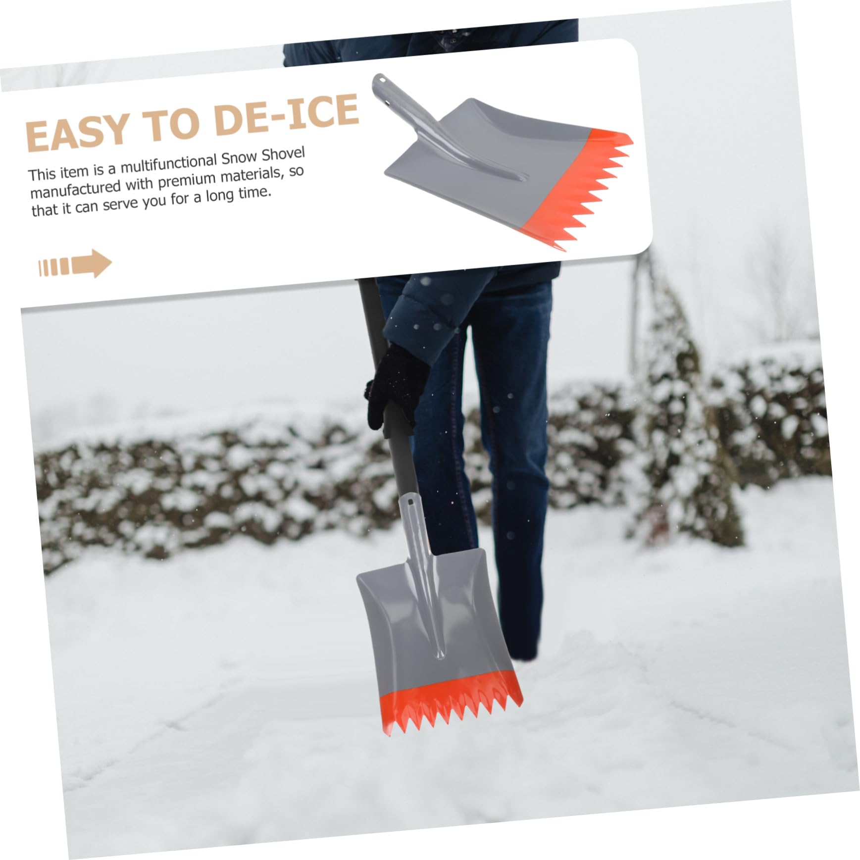 ifundom per Rimozione Ghiaccio Professionale Metallo Attrezzo per De Icing Resistente e Versatile per Pulizia Neve e Ghiaccio e Strade