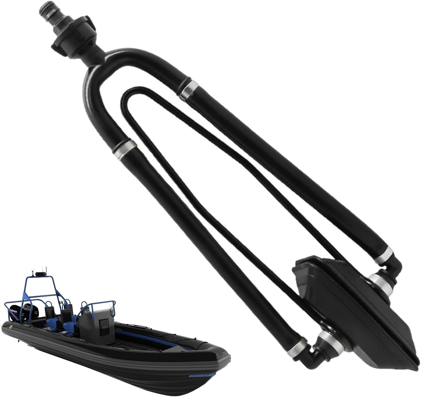 Boat Motor Muffs | Boat Ear Muff Engine Flusher | Outboard Engine Flush, Muff Style Motor Flusher, Versatile Outboard Muffs for, Salt, Silt