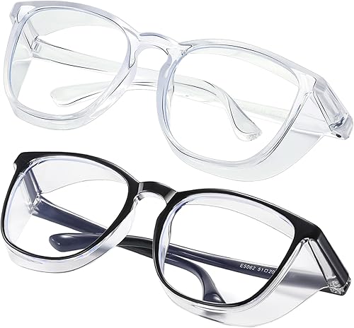 Miniatura 15 de Safety glasses Goggles Nurses Protective Eyewear - Anti Fog Square Frame Stylish Clear Glasses for Women Men