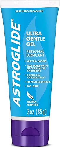 Astroglide Gel lubricante sexual ultra suave 3 onzas Lubricante personal a base de agua para hombres mujeres parejas sin parabenos ni glicerina e