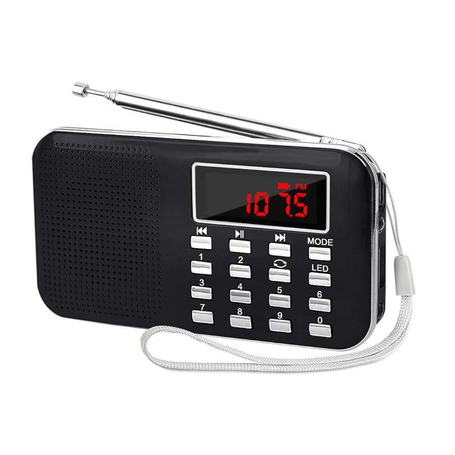 Amazon.co.jp: LEFON 充電式 多機能 AM FMポケットラジオ USB