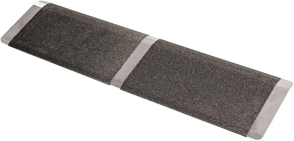 Wheelchair Door Threshold Ramp, Rises Up to 1.25" H, Entrance Ramp, Silver Spring, 32" W
