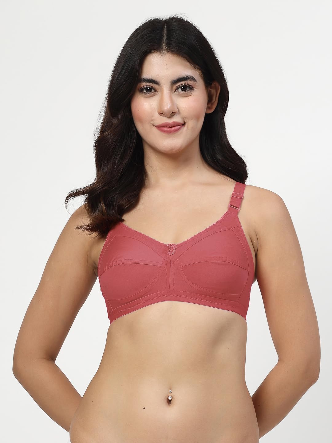 Black Non Padded Minimizer Bra