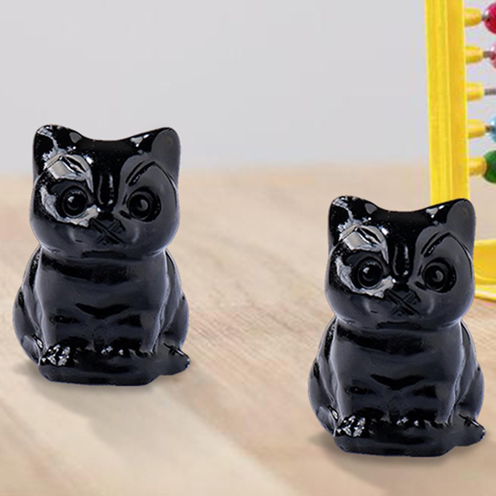 Amazon.co.jp: クリスタルキャットの置物 - 猫の置物 ホーム 