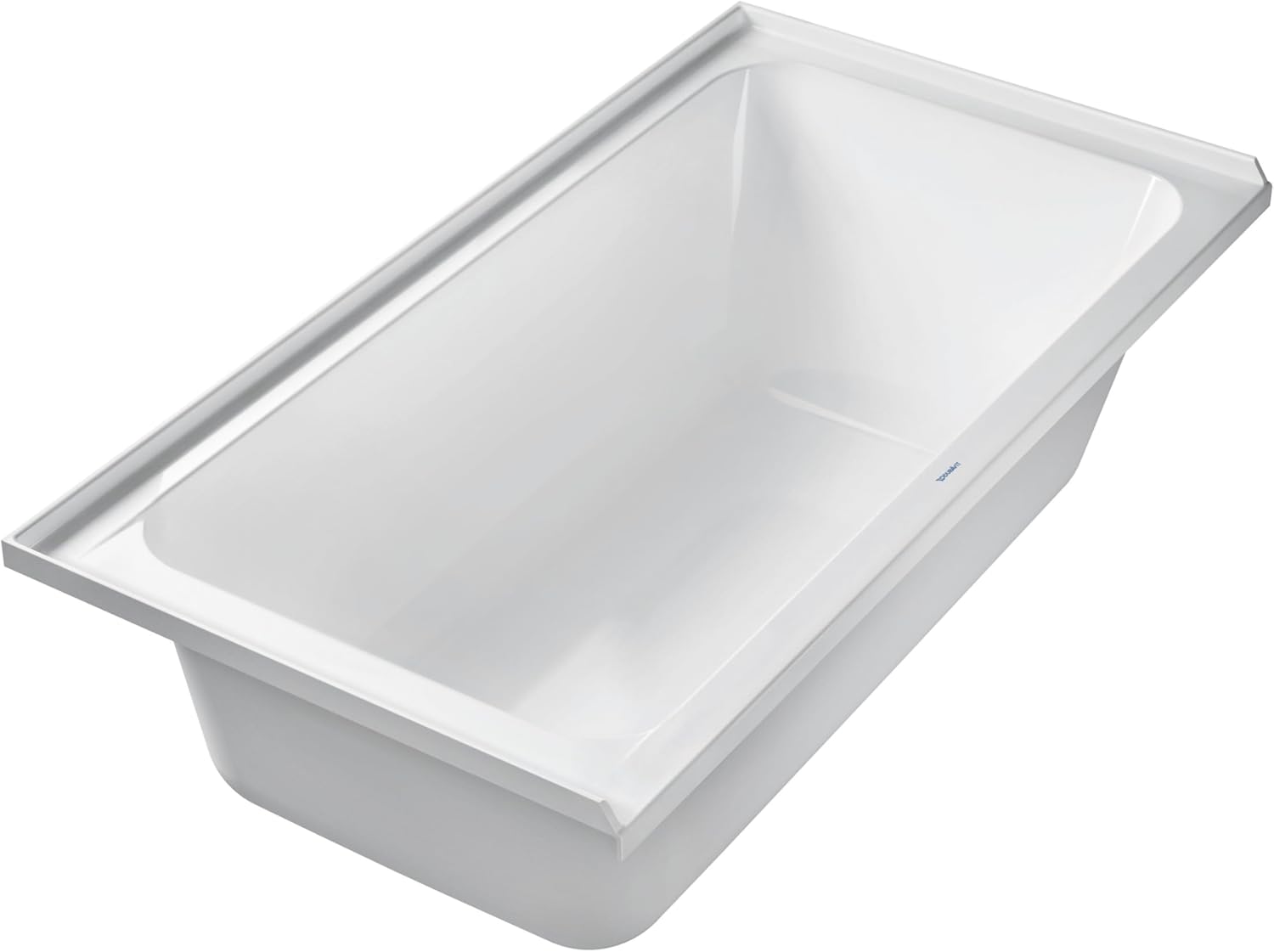 Duravit 700406000000090, white Bathtub D-Code 60"x32", tile flange, drain left